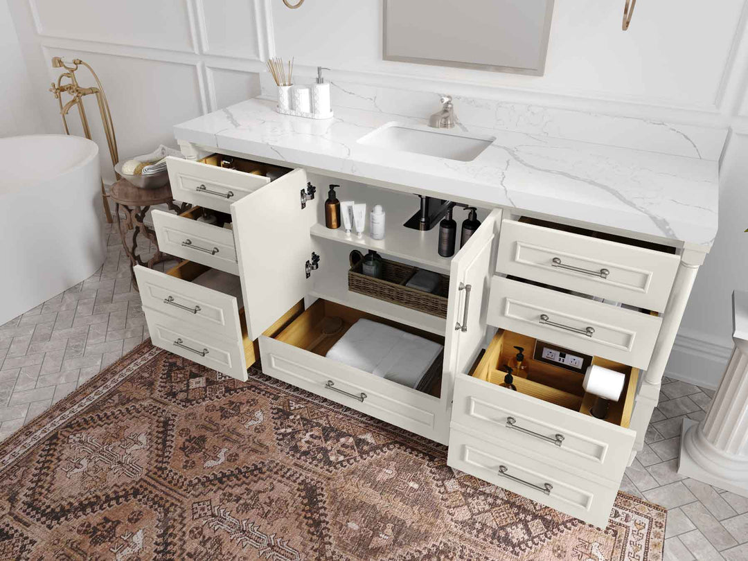 Aberdeen 72 in. W x 22 in. D Single Sink Bathroom Vanity - Willow Bath and Vanity