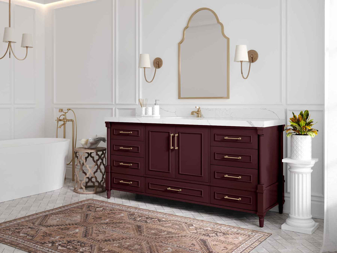 Aberdeen 72 in. W x 22 in. D Single Sink Bathroom Vanity - Willow Bath and Vanity