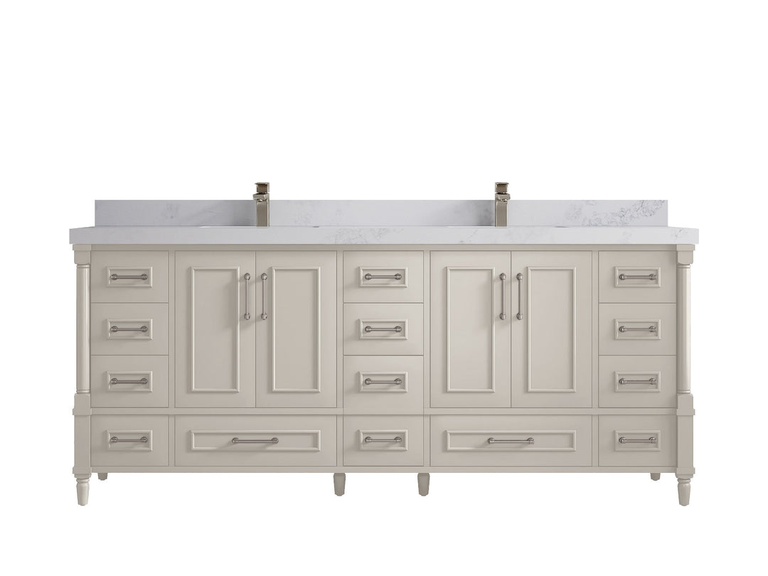 Aberdeen 80 in. W x 22 in. D Double Sink Bathroom Vanity - Willow Bath and Vanity
