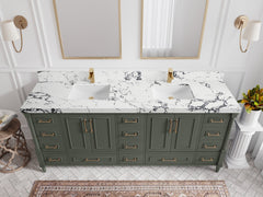 Aberdeen 80 in. W x 22 in. D Double Sink Bathroom Vanity - photo 35