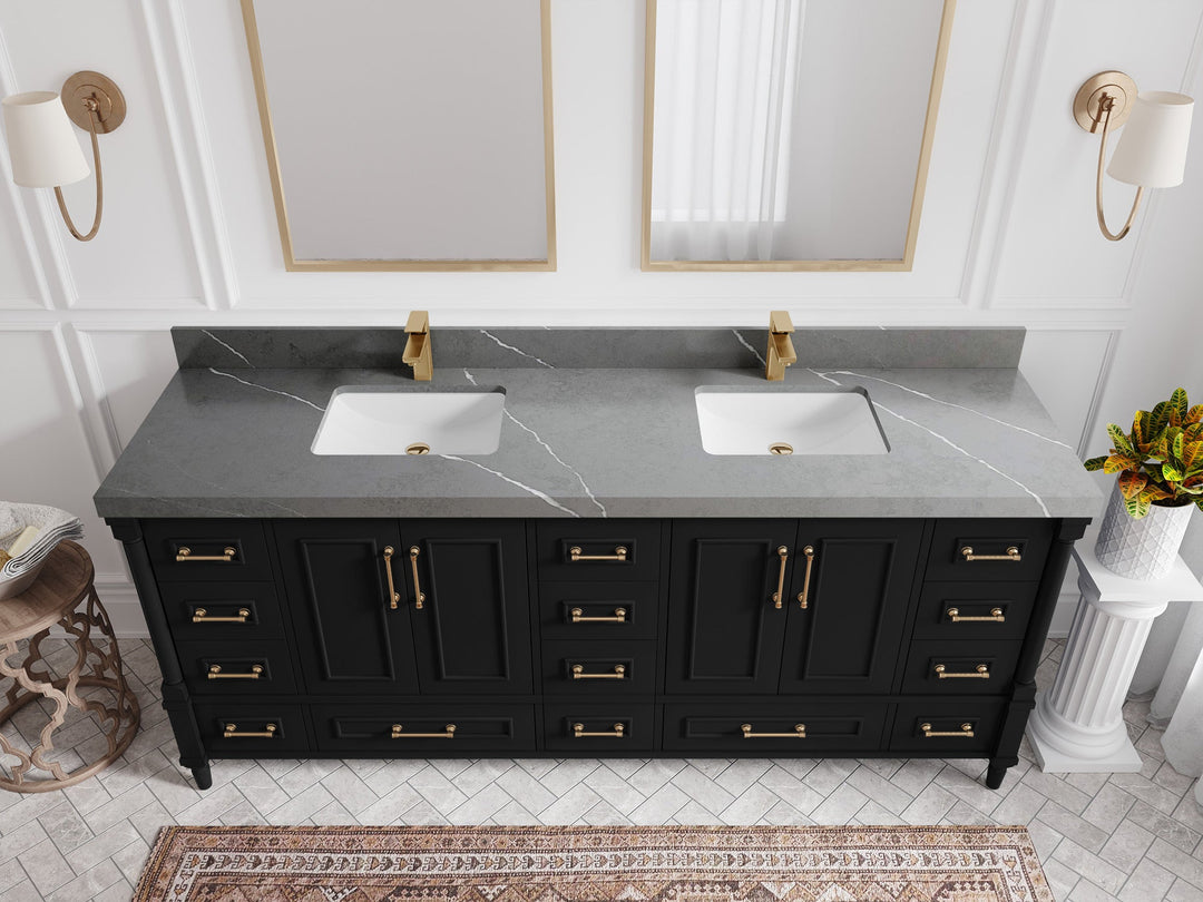 Aberdeen 80 in. W x 22 in. D Double Sink Bathroom Vanity - Willow Bath and Vanity