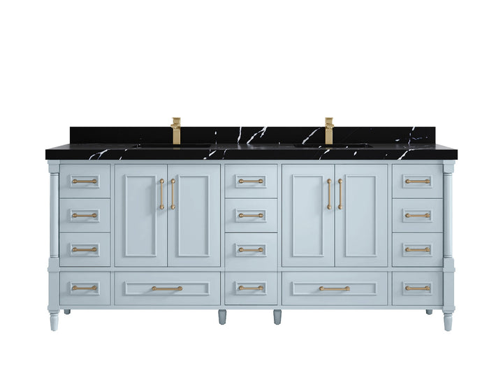 Aberdeen 80 in. W x 22 in. D Double Sink Bathroom Vanity - photo 9
