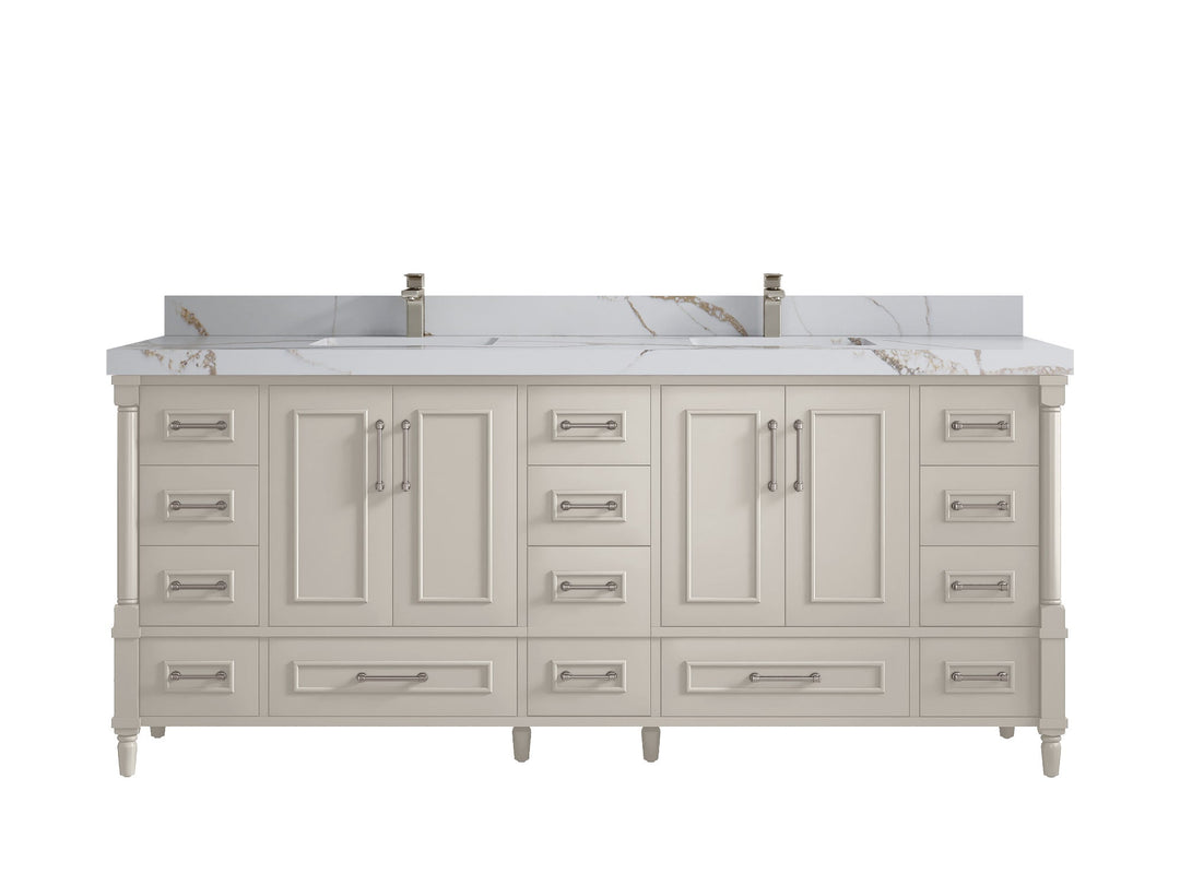 Aberdeen 80 in. W x 22 in. D Double Sink Bathroom Vanity - Willow Bath and Vanity