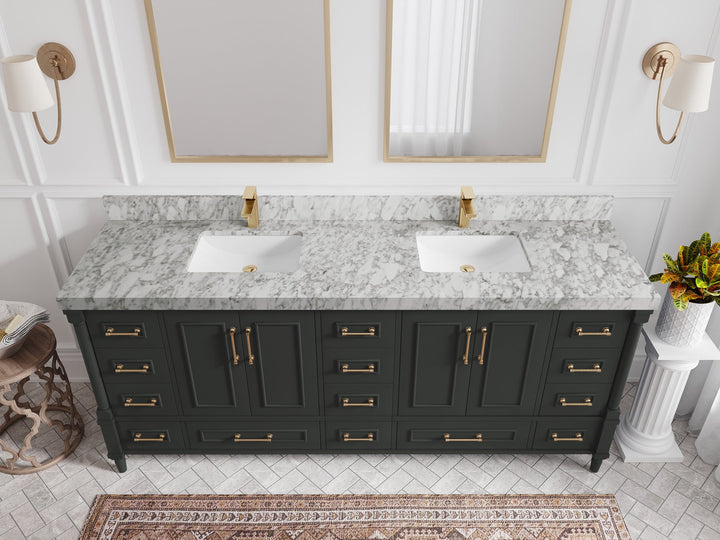 Aberdeen 80 in. W x 22 in. D Double Sink Bathroom Vanity - photo 20