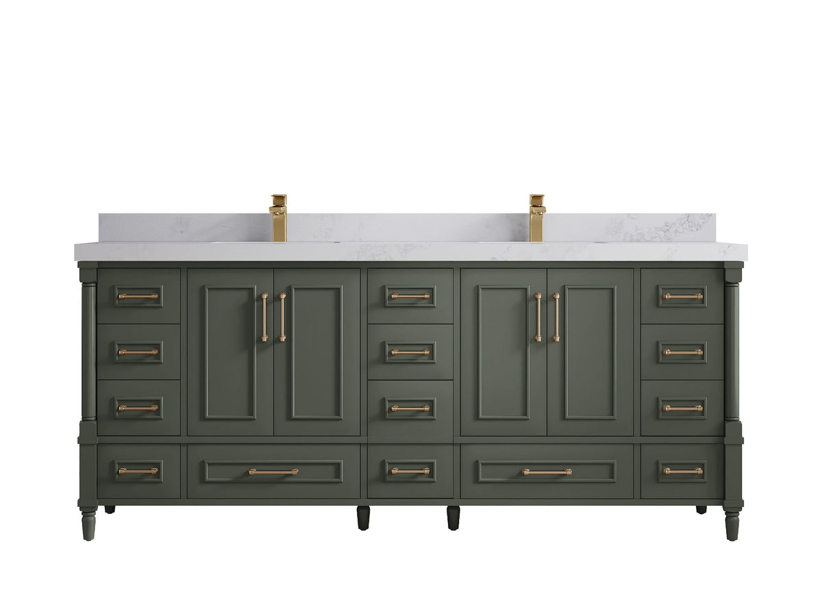 Aberdeen 80 in. W x 22 in. D Double Sink Bathroom Vanity - Willow Bath and Vanity