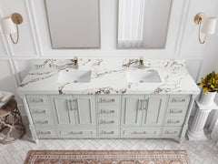 Aberdeen 80 in. W x 22 in. D Double Sink Bathroom Vanity - photo 34