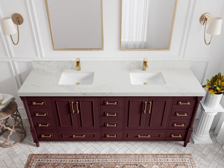 Aberdeen 80 in. W x 22 in. D Double Sink Bathroom Vanity - photo 15
