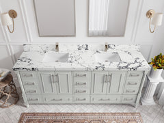 Aberdeen 80 in. W x 22 in. D Double Sink Bathroom Vanity - photo 38