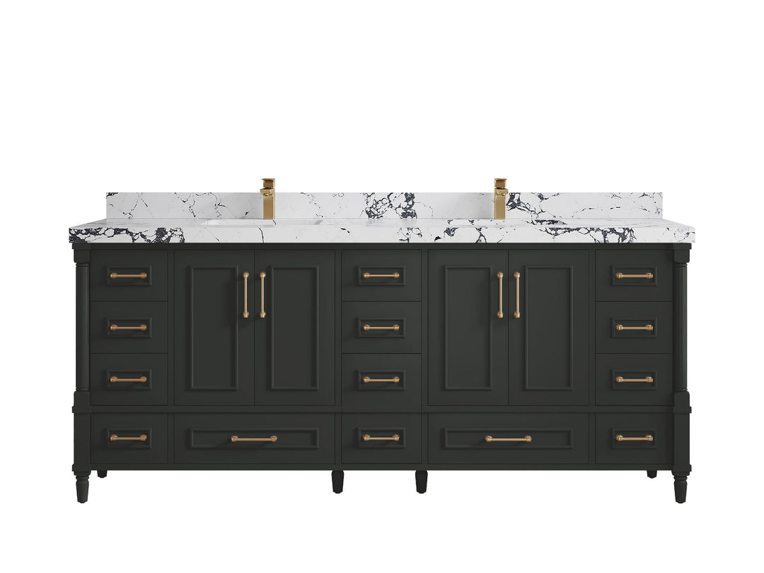 Aberdeen 80 in. W x 22 in. D Double Sink Bathroom Vanity - Willow Bath and Vanity