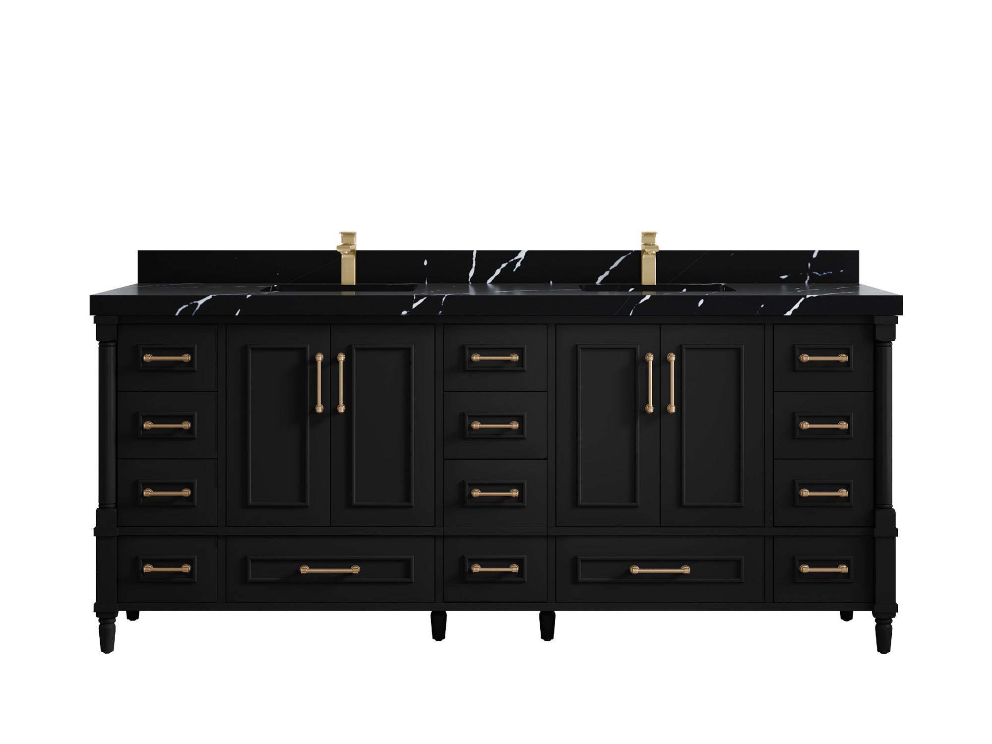 Aberdeen 80 in. W x 22 in. D Double Sink Bathroom Vanity - Willow