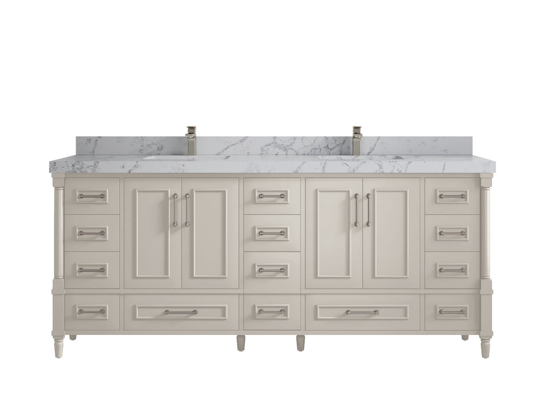 Aberdeen 80 in. W x 22 in. D Double Sink Bathroom Vanity - Willow Bath and Vanity