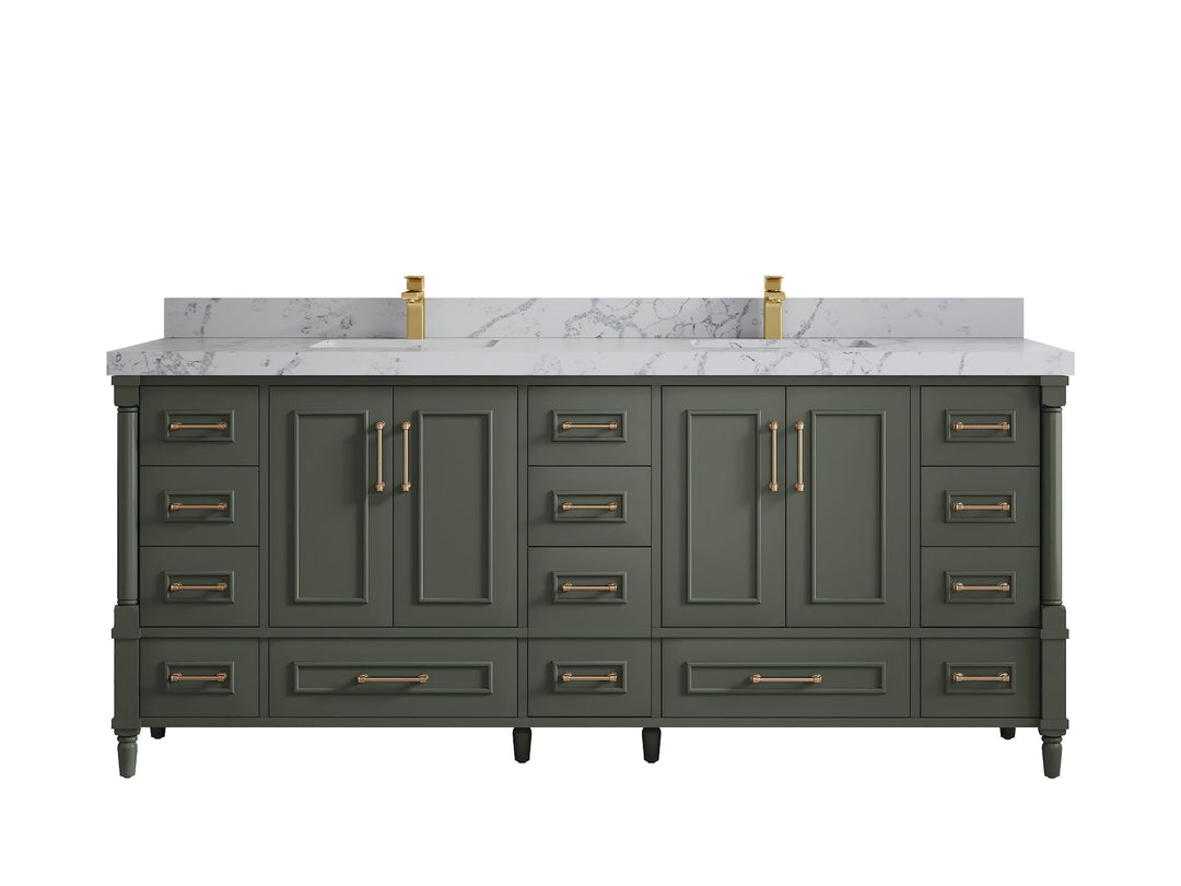 Aberdeen 80 in. W x 22 in. D Double Sink Bathroom Vanity - Willow Bath and Vanity