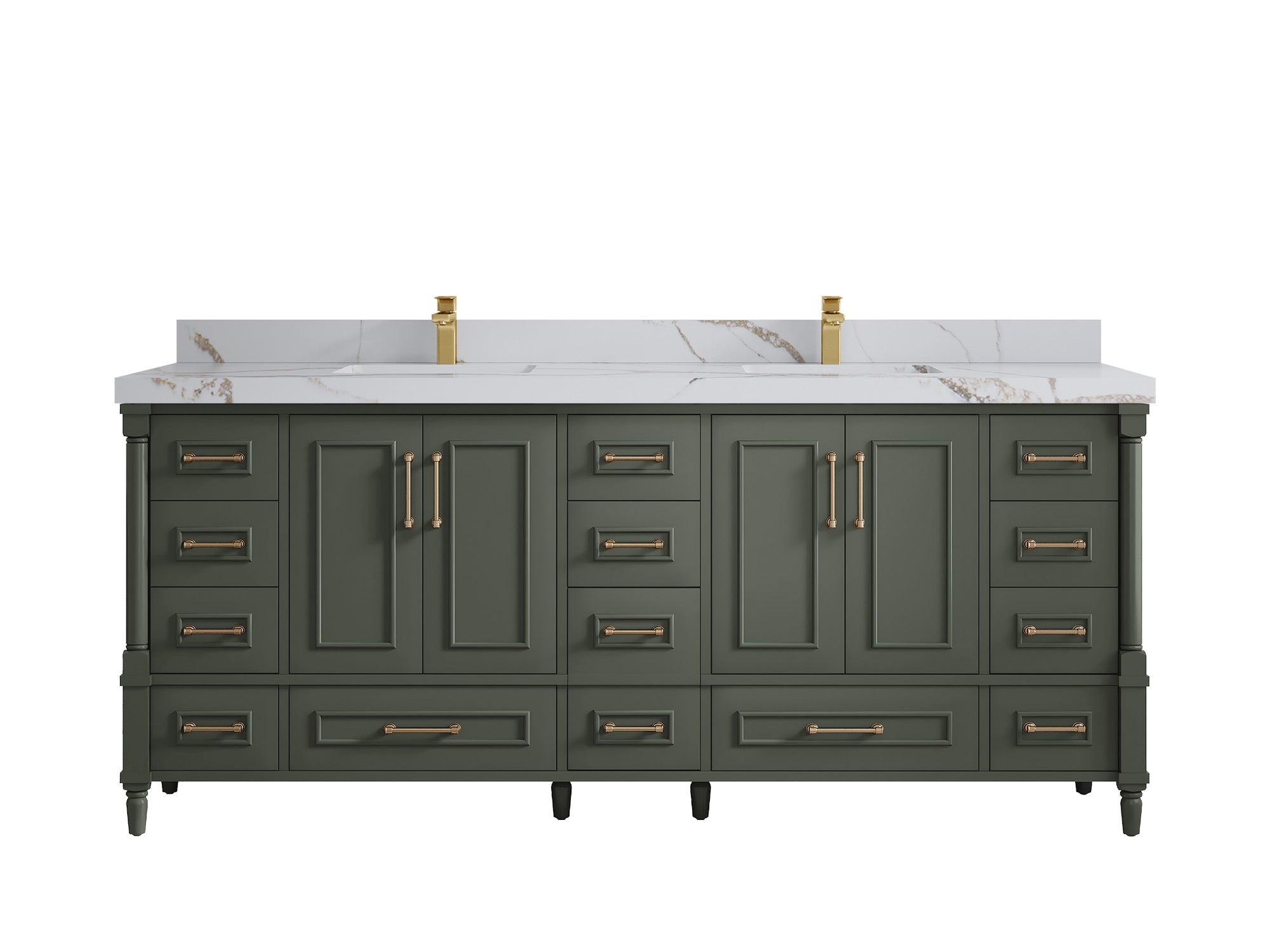 Aberdeen 80 in. W x 22 in. D Double Sink Bathroom Vanity - Willow Bath and Vanity