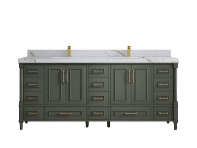 Aberdeen 80 in. W x 22 in. D Double Sink Bathroom Vanity - Willow Bath and Vanity