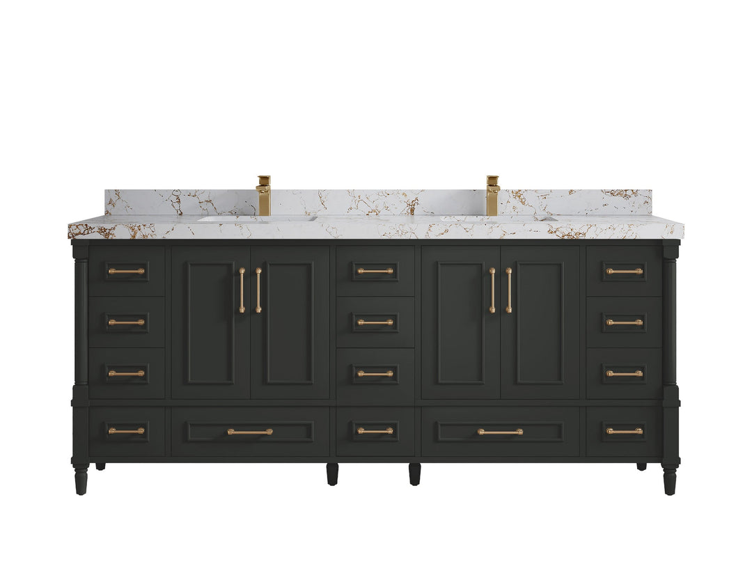 Aberdeen 80 in. W x 22 in. D Double Sink Bathroom Vanity - Willow Bath and Vanity