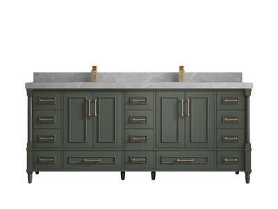 Aberdeen 80 in. W x 22 in. D Double Sink Bathroom Vanity - Willow Bath and Vanity