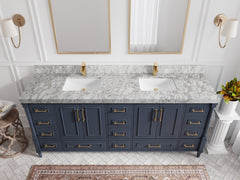 Aberdeen 80 in. W x 22 in. D Double Sink Bathroom Vanity - photo 7