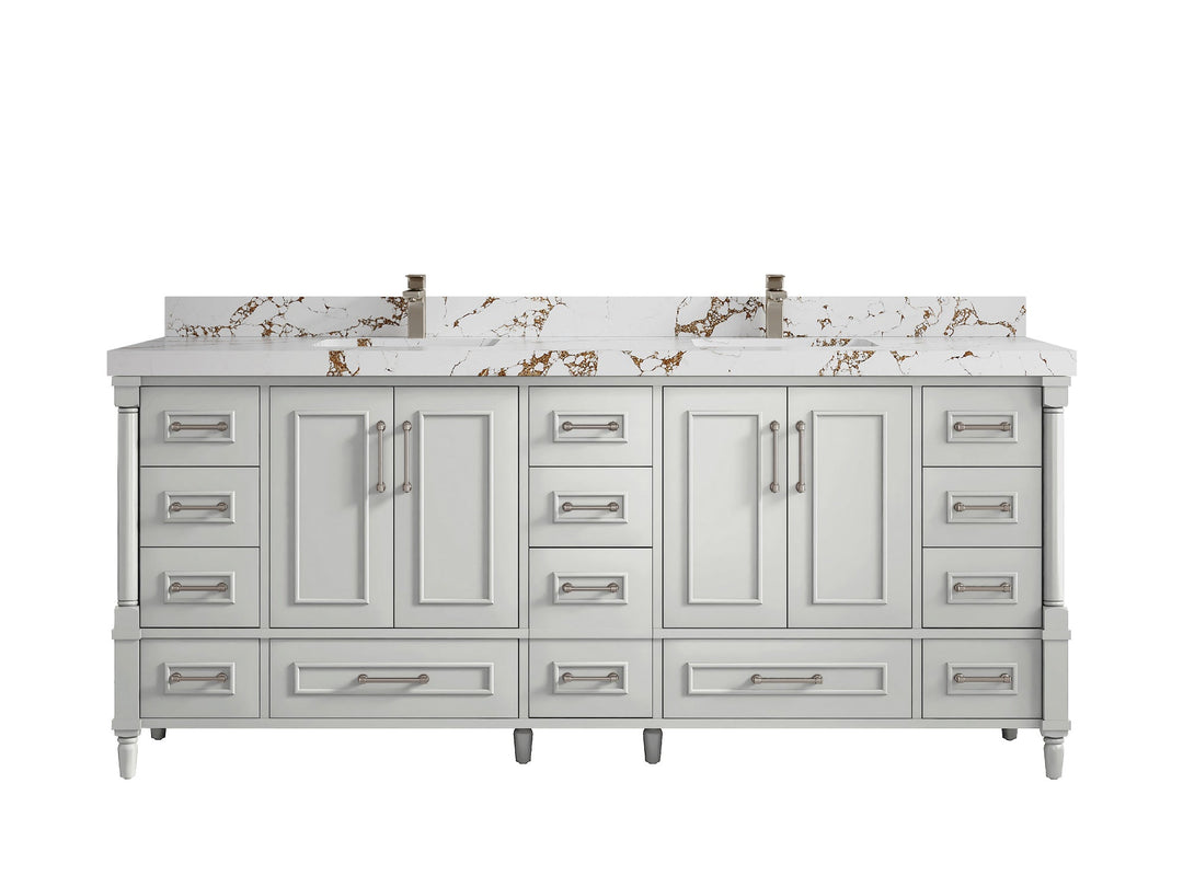 Aberdeen 80 in. W x 22 in. D Double Sink Bathroom Vanity - Willow Bath and Vanity