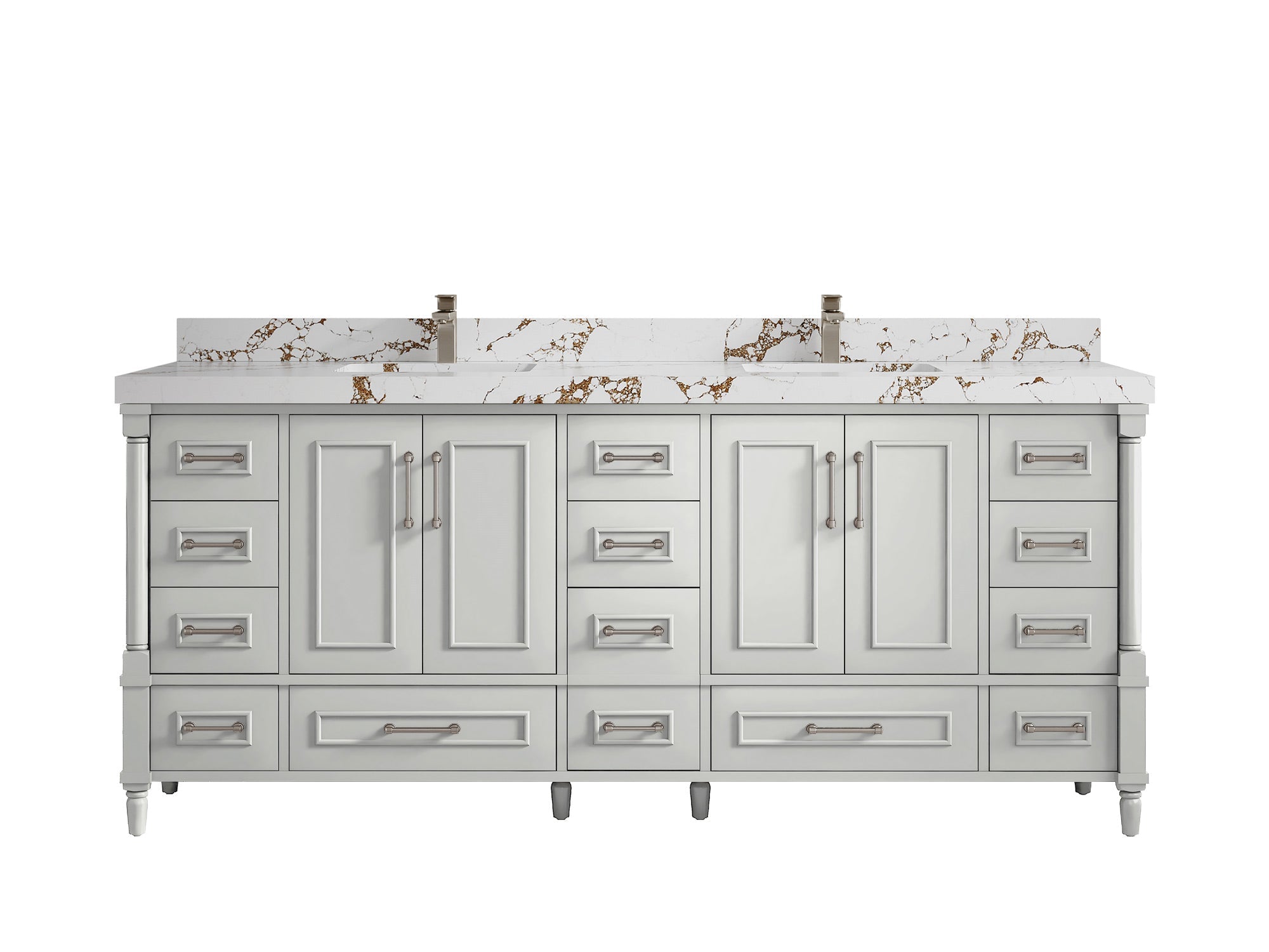 Aberdeen 80 in. W x 22 in. D Double Sink Bathroom Vanity - Willow Bath and Vanity