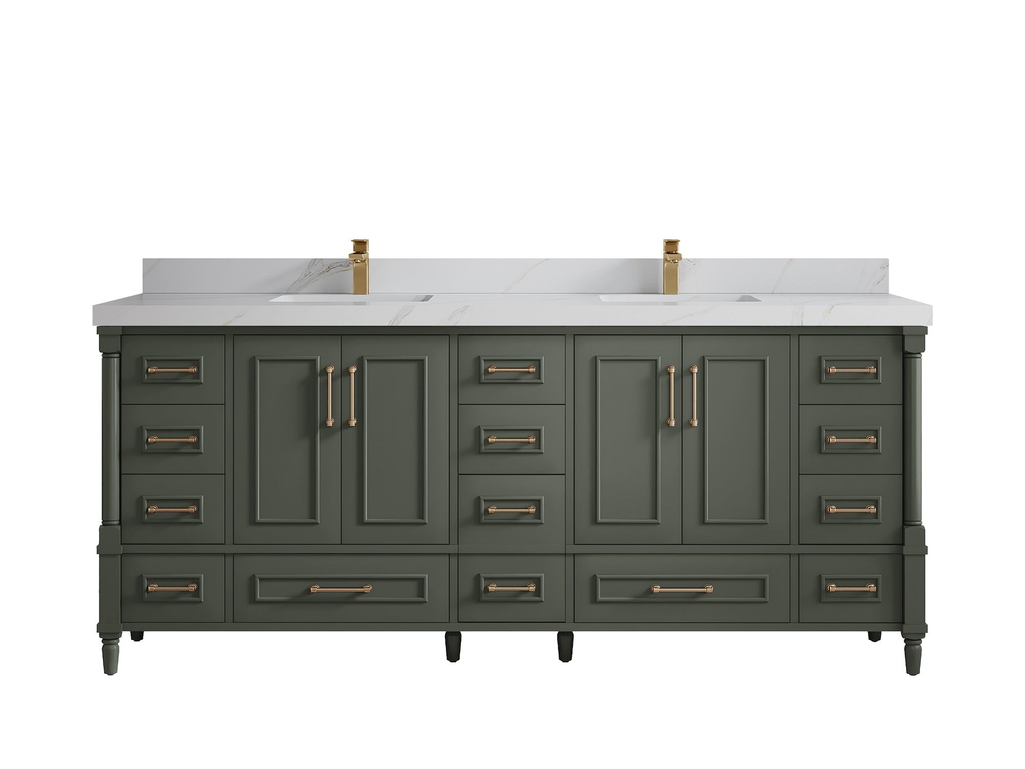 Aberdeen 80 in. W x 22 in. D Double Sink Bathroom Vanity - Willow Bath and Vanity