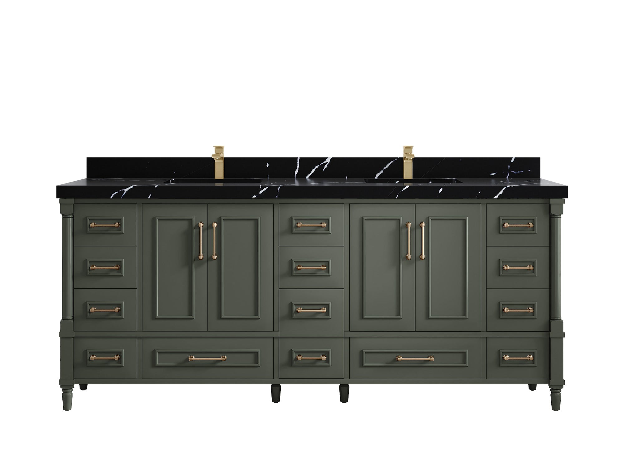 Aberdeen 80 in. W x 22 in. D Double Sink Bathroom Vanity - Willow Bath and Vanity