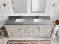 Aberdeen 80 in. W x 22 in. D Double Sink Bathroom Vanity - photo 26