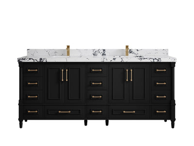 Aberdeen 80 in. W x 22 in. D Double Sink Bathroom Vanity - Willow Bath and Vanity