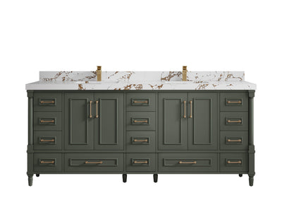 Aberdeen 80 in. W x 22 in. D Double Sink Bathroom Vanity - Willow Bath and Vanity