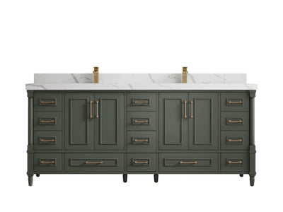 Aberdeen 80 in. W x 22 in. D Double Sink Bathroom Vanity - Willow Bath and Vanity
