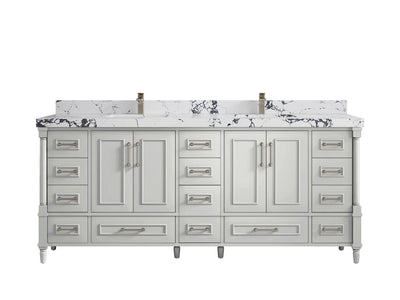 Aberdeen 80 in. W x 22 in. D Double Sink Bathroom Vanity - Willow Bath and Vanity