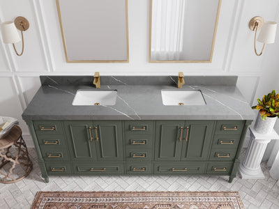 Aberdeen 80 in. W x 22 in. D Double Sink Bathroom Vanity - Willow Bath and Vanity