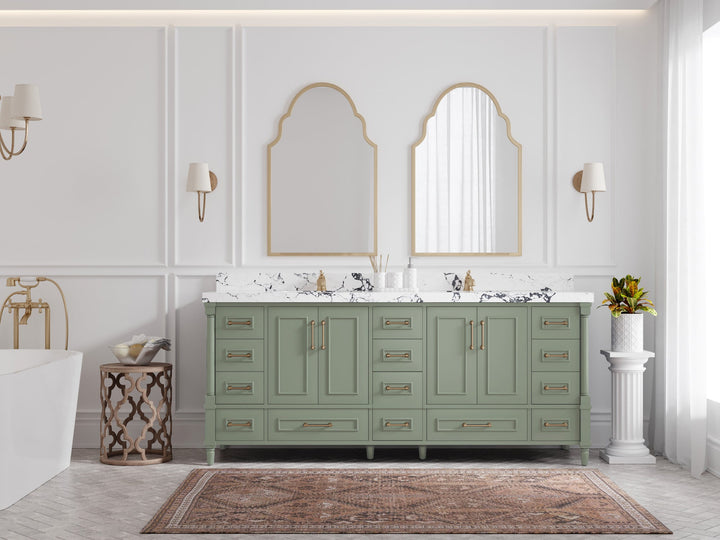 Aberdeen 80 in. W x 22 in. D Double Sink Bathroom Vanity - photo 4