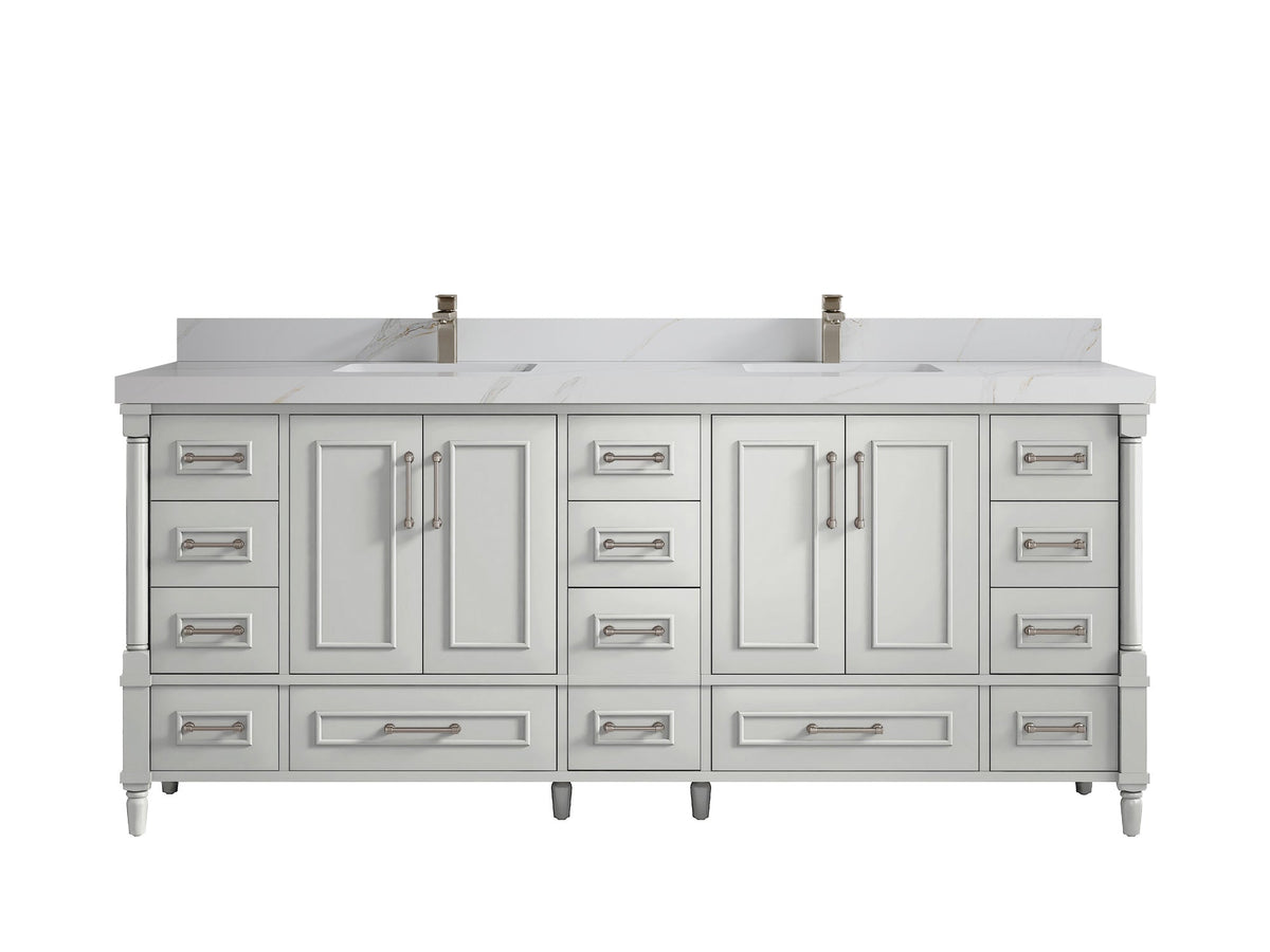 Aberdeen 80 in. W x 22 in. D Double Sink Bathroom Vanity - Willow Bath and Vanity