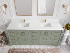 Aberdeen 80 in. W x 22 in. D Double Sink Bathroom Vanity - photo 24