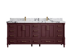 Aberdeen 80 in. W x 22 in. D Double Sink Bathroom Vanity - photo 42