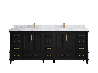 Aberdeen 80 in. W x 22 in. D Double Sink Bathroom Vanity - Willow Bath and Vanity
