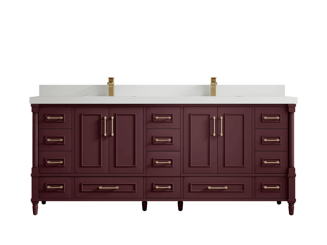 Aberdeen 80 in. W x 22 in. D Double Sink Bathroom Vanity - Willow Bath and Vanity