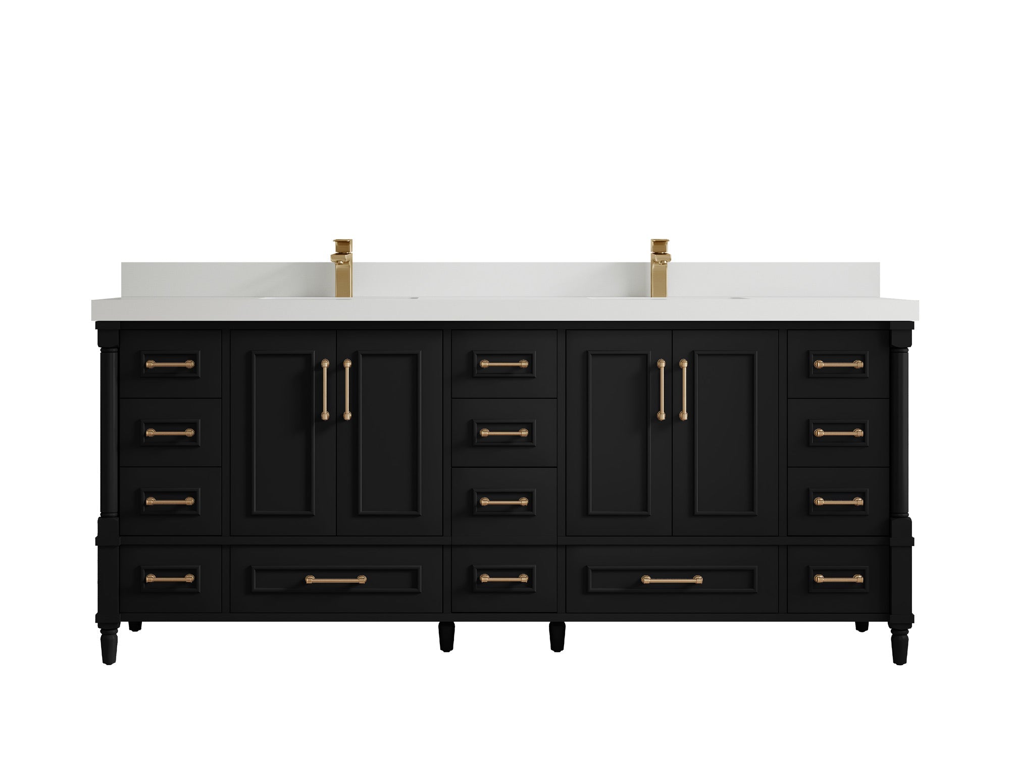 Aberdeen 80 in. W x 22 in. D Double Sink Bathroom Vanity - Willow Bath and Vanity