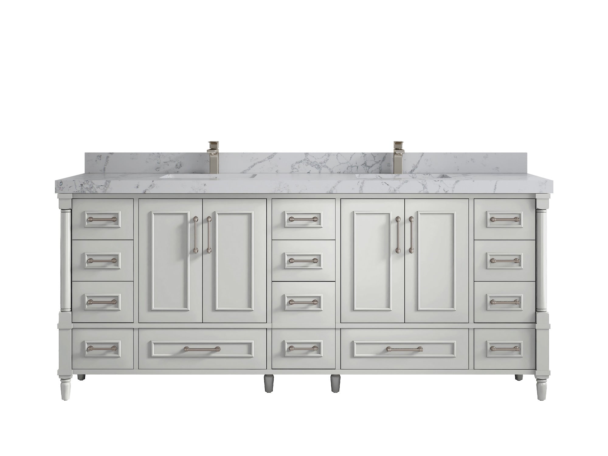 Aberdeen 80 in. W x 22 in. D Double Sink Bathroom Vanity - Willow Bath and Vanity