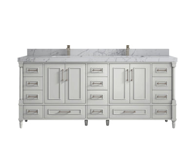 Aberdeen 80 in. W x 22 in. D Double Sink Bathroom Vanity - Willow Bath and Vanity
