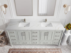Aberdeen 80 in. W x 22 in. D Double Sink Bathroom Vanity - photo 16
