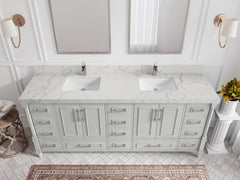 Aberdeen 80 in. W x 22 in. D Double Sink Bathroom Vanity - photo 40
