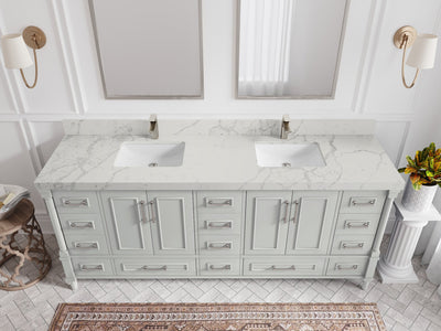 Aberdeen 80 in. W x 22 in. D Double Sink Bathroom Vanity - Willow Bath and Vanity