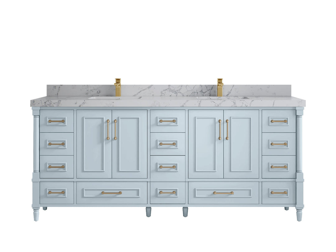 Aberdeen 80 in. W x 22 in. D Double Sink Bathroom Vanity - Willow Bath and Vanity