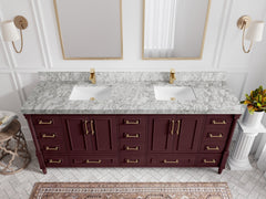 Aberdeen 80 in. W x 22 in. D Double Sink Bathroom Vanity - photo 21