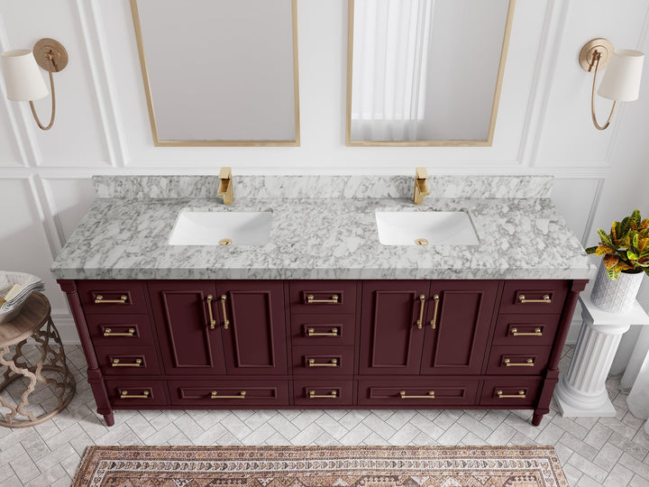Aberdeen 80 in. W x 22 in. D Double Sink Bathroom Vanity - photo 21