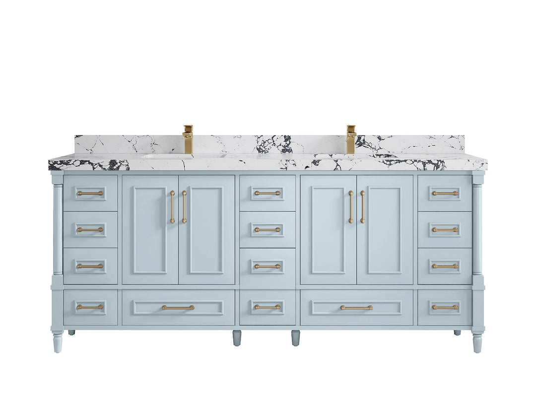 Aberdeen 80 in. W x 22 in. D Double Sink Bathroom Vanity - Willow Bath and Vanity