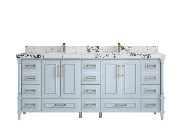 Aberdeen 80 in. W x 22 in. D Double Sink Bathroom Vanity - photo 41