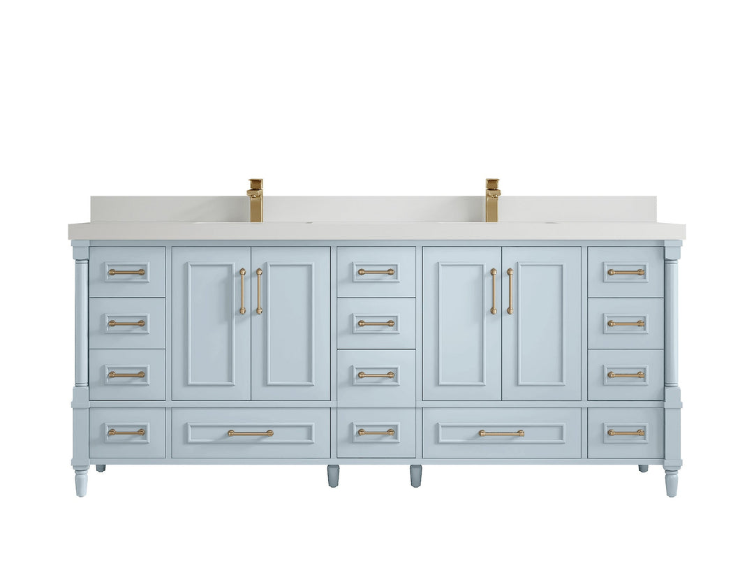 Aberdeen 80 in. W x 22 in. D Double Sink Bathroom Vanity - Willow Bath and Vanity