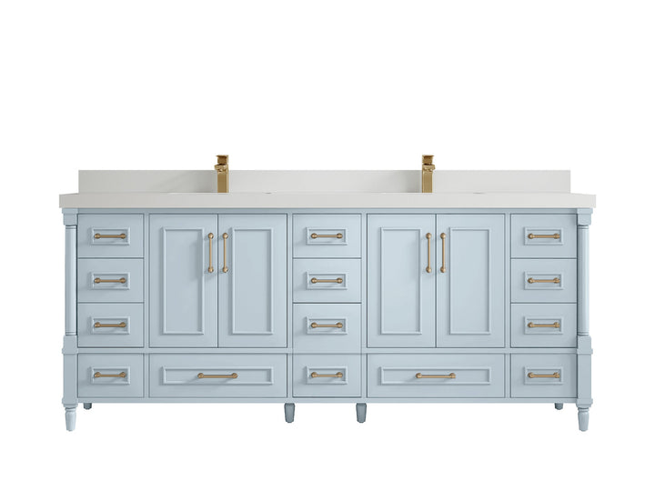 Aberdeen 80 in. W x 22 in. D Double Sink Bathroom Vanity - photo 45
